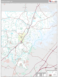 Forsyth County, GA Wall Map