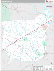 Franklin County, GA Wall Map