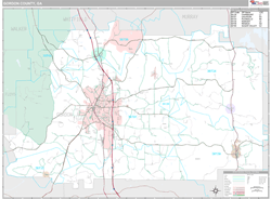 Gordon County, GA Wall Map