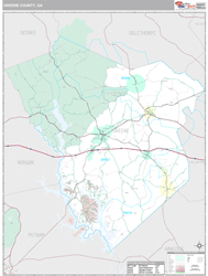 Greene County, GA Wall Map