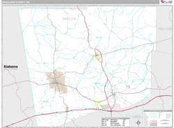 Haralson County, GA Wall Map