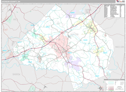 Jackson County, GA Wall Map