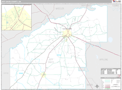 Jeff Davis County, GA Wall Map