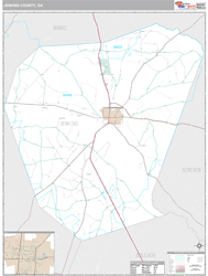Jenkins County, GA Wall Map