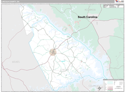 Lincoln County, GA Wall Map