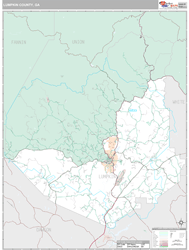 Lumpkin County, GA Wall Map