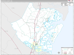 McIntosh County, GA Wall Map