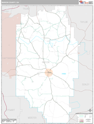 Marion County, GA Wall Map