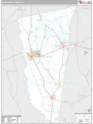 Montgomery County, GA Wall Map