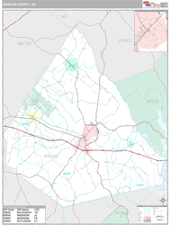 Morgan County, GA Wall Map