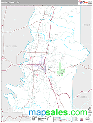 Murray County, GA Wall Map