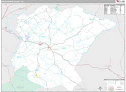 Oglethorpe County, GA Wall Map