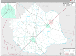 Pierce County, GA Wall Map