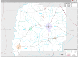 Pike County, GA Wall Map