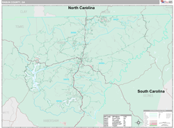 Rabun County, GA Wall Map