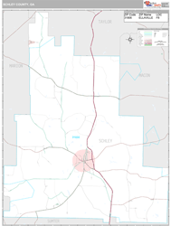 Schley County, GA Wall Map