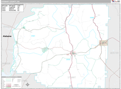 Stewart County, GA Wall Map