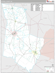 Tattnall County, GA Wall Map