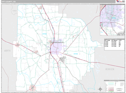 Tift County, GA Wall Map