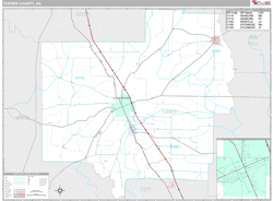 Turner County, GA Wall Map