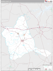 Warren County, GA Wall Map
