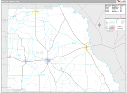 Wilcox County, GA Wall Map