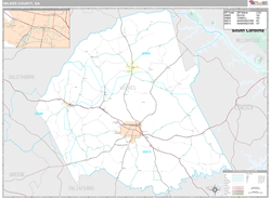 Wilkes County, GA Wall Map