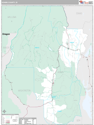 Adams County, ID Wall Map