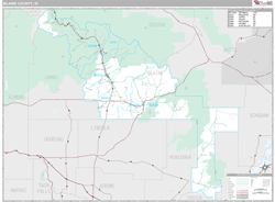 Blaine County, ID Wall Map