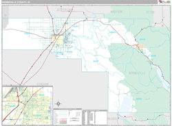 Bonneville County, ID Wall Map