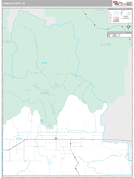 Camas County, ID Wall Map