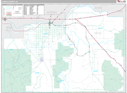 Cassia County, ID Wall Map