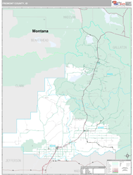 Fremont County, ID Wall Map