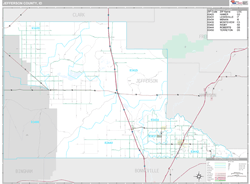 Jefferson County, ID Wall Map