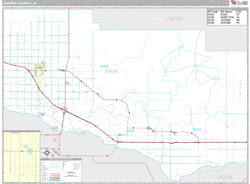 Jerome County, ID Wall Map