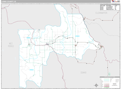 Lewis County, ID Wall Map