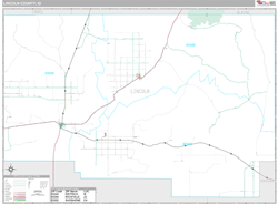 Lincoln County, ID Wall Map