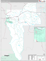 Nez Perce County, ID Wall Map