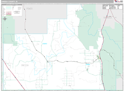 Oneida County, ID Wall Map