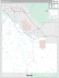 Owyhee County, ID Wall Map