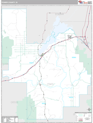 Power County, ID Wall Map