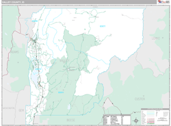 Valley County, ID Wall Map