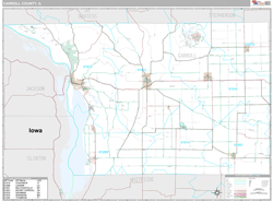 Carroll County, IL Wall Map