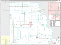 Crawford County, IL Wall Map