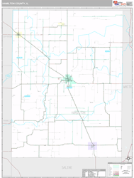 Hamilton County, IL Wall Map
