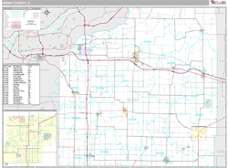 Henry County, IL Wall Map