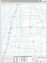 Iroquois County, IL Wall Map