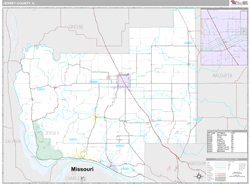 Jersey County, IL Wall Map