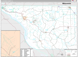 Jo Daviess County, IL Wall Map