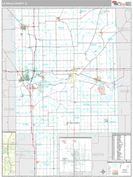 La Salle County, IL Wall Map